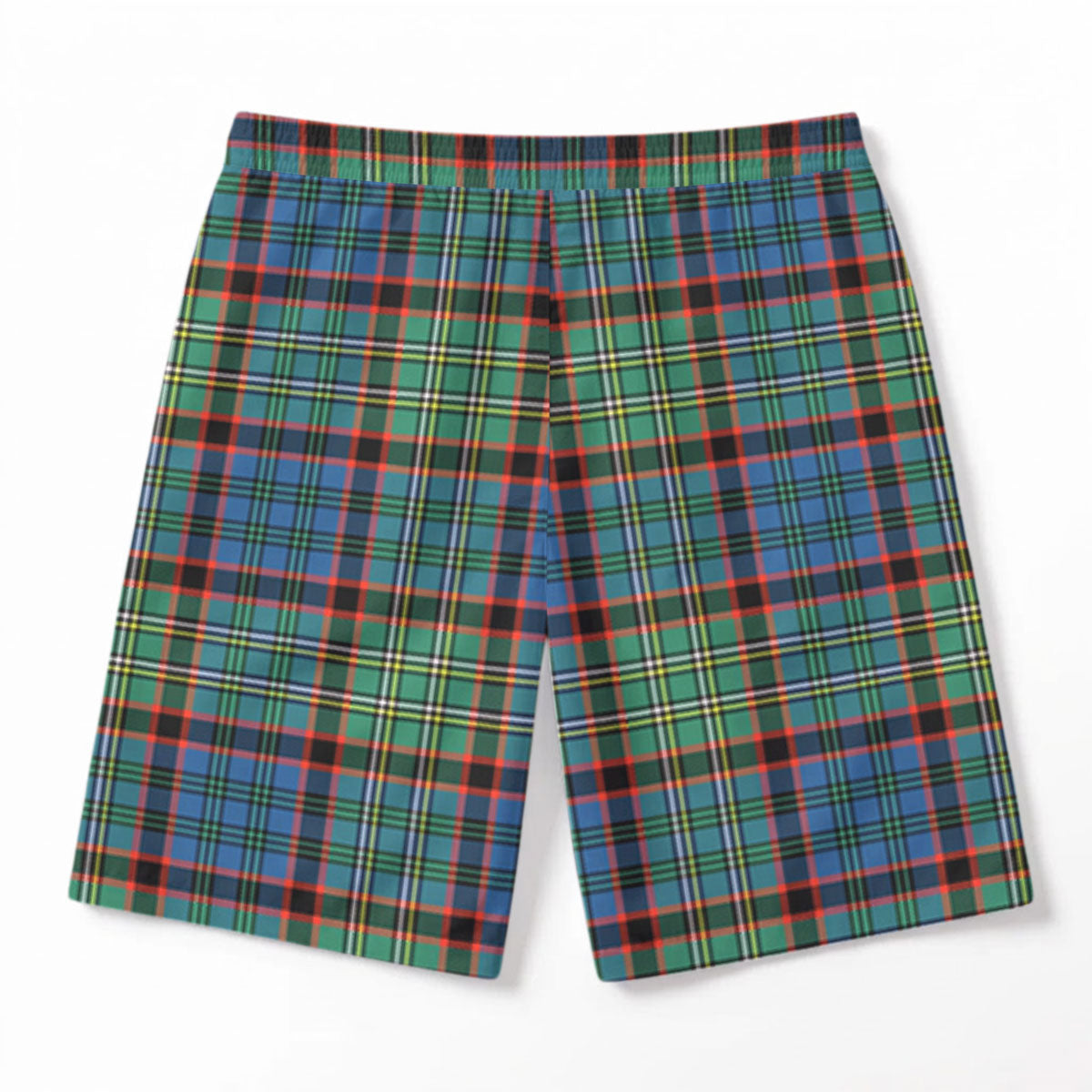 MacNicol Hunting Ancient Tartan Crest Men's Beach Shorts