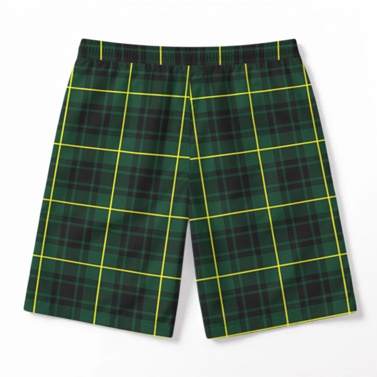 McArthur Modern Tartan Crest Men's Beach Shorts
