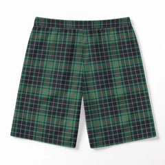 McAulay Hunting Ancient Tartan Crest Men's Beach Shorts
