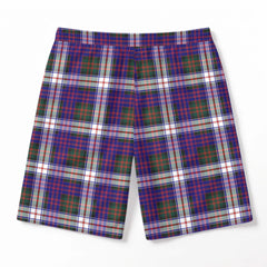 McDonald Dress Modern Tartan Crest Men's Beach Shorts