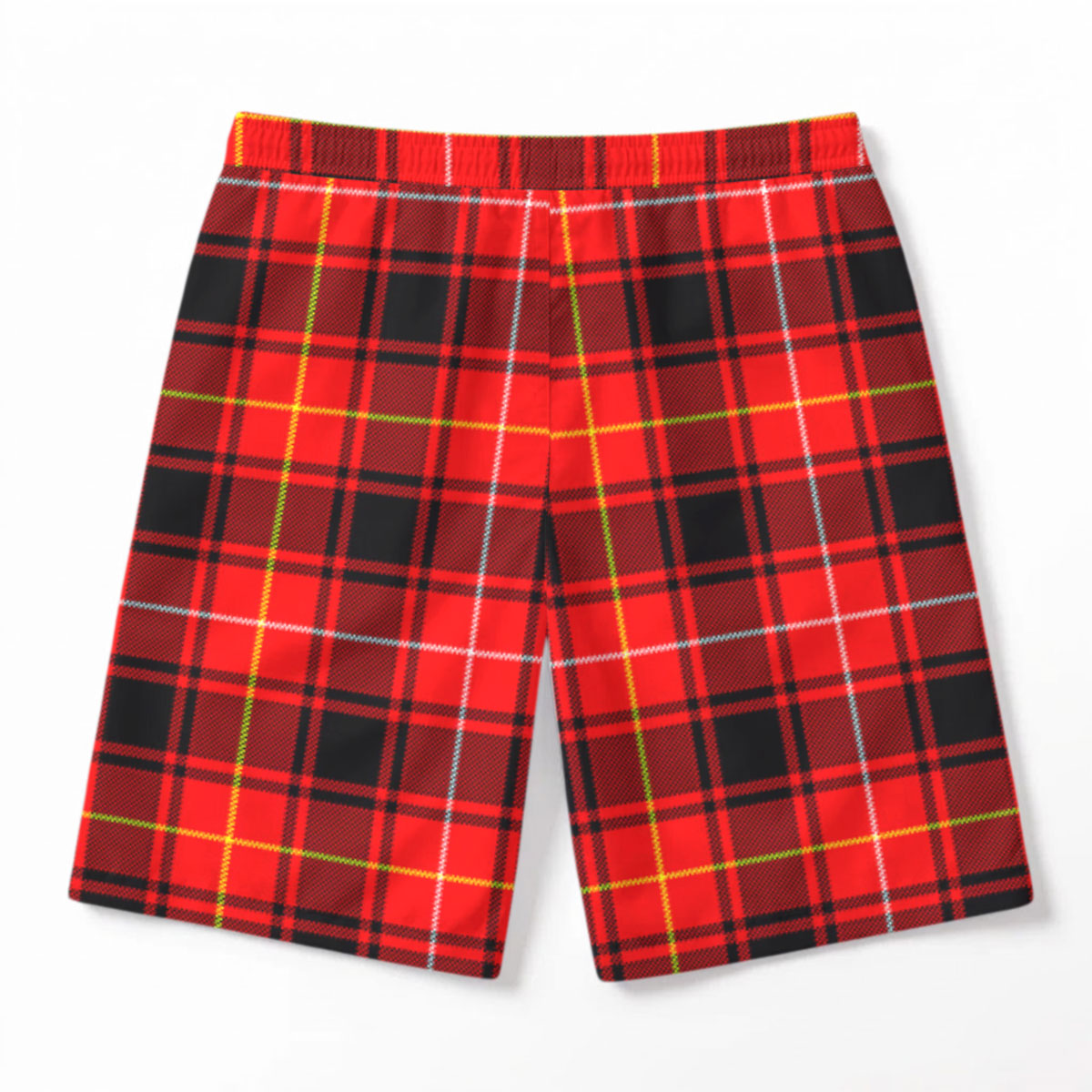 McIvor Tartan Crest Men's Beach Shorts