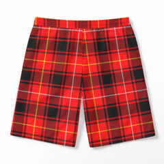 McIvor Tartan Crest Men's Beach Shorts