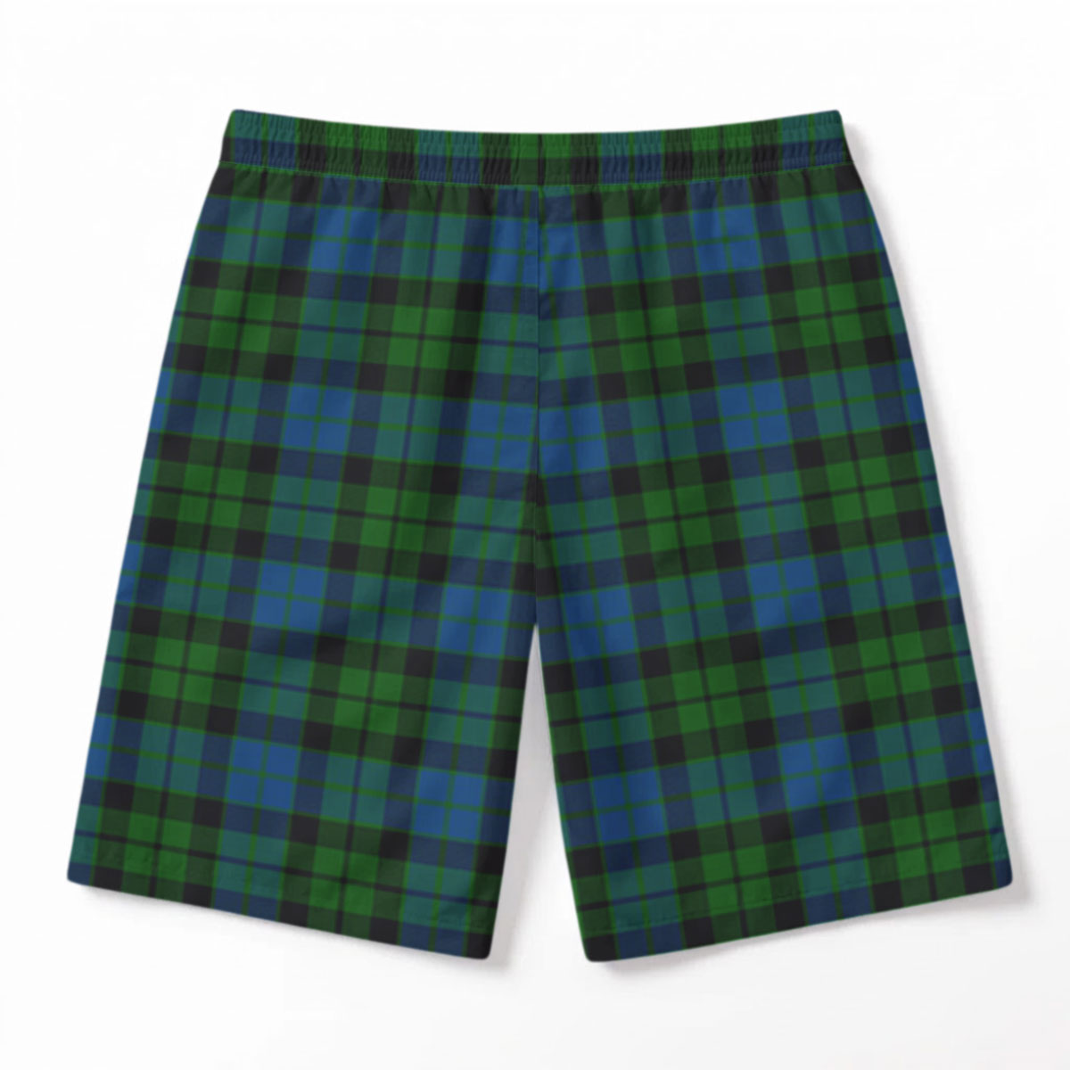 McKay Modern Tartan Crest Men's Beach Shorts