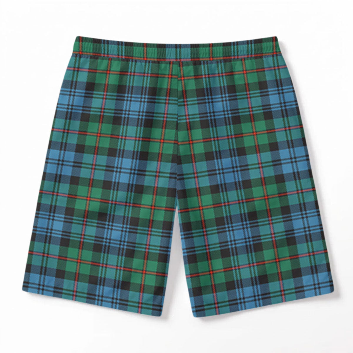 McKinlay Ancient Tartan Crest Men's Beach Shorts