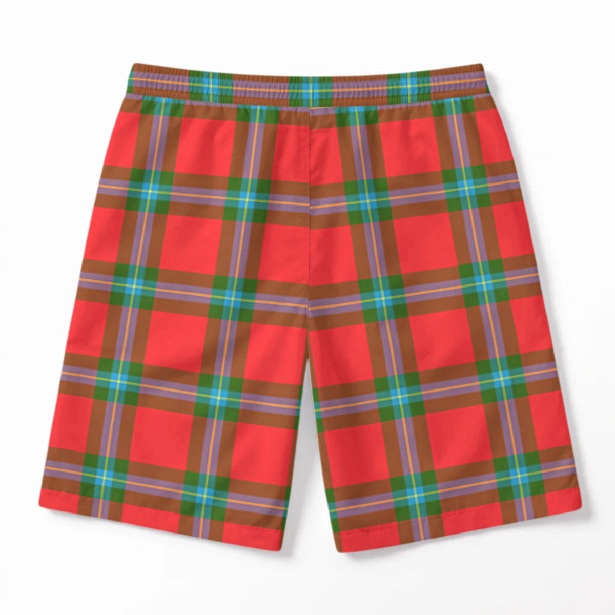 McLaine of Loch Buie Tartan Crest Men's Beach Shorts