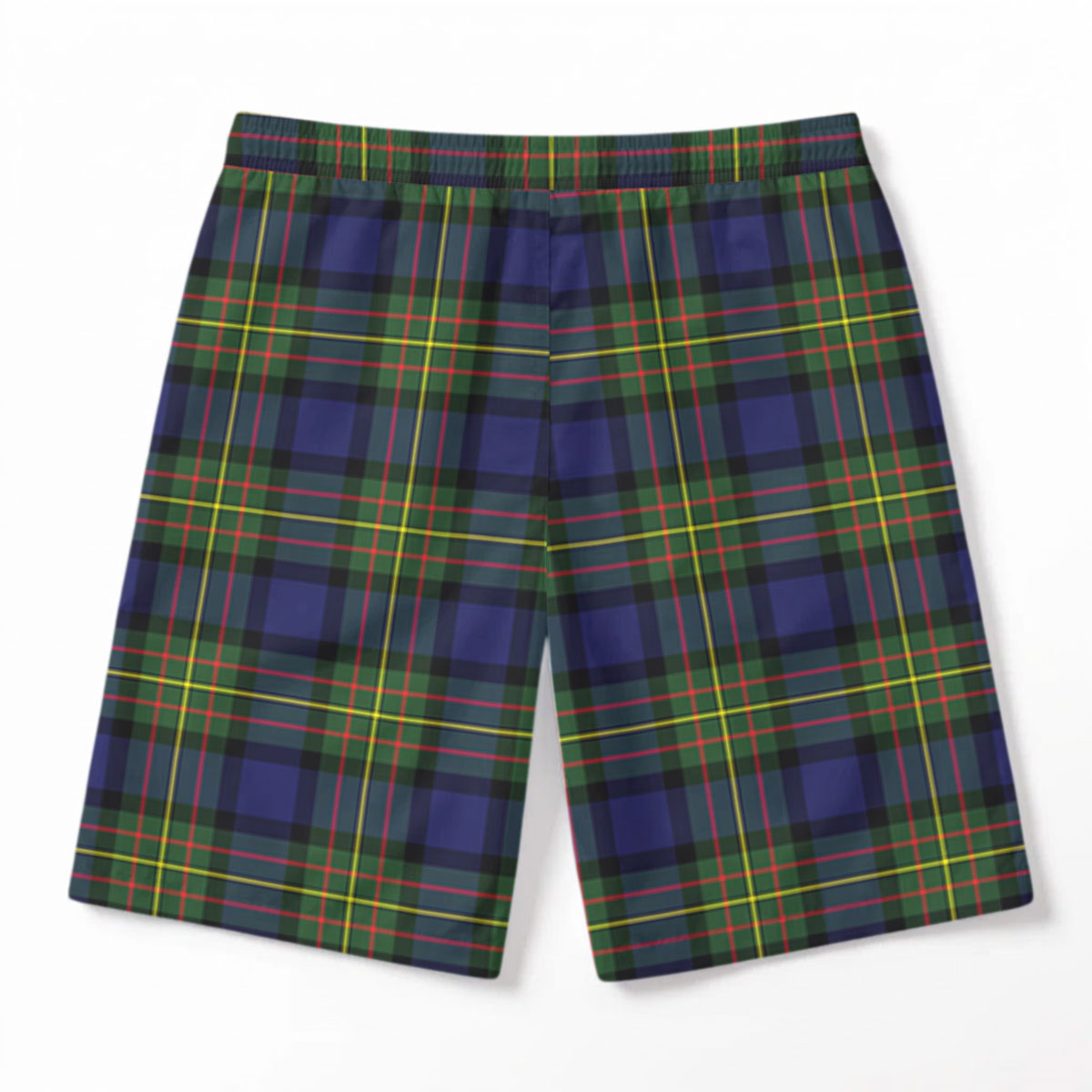 McLaren Modern Tartan Crest Men's Beach Shorts