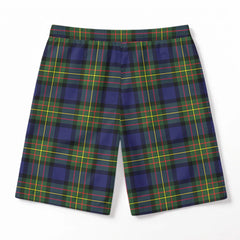McLaren Modern Tartan Crest Men's Beach Shorts
