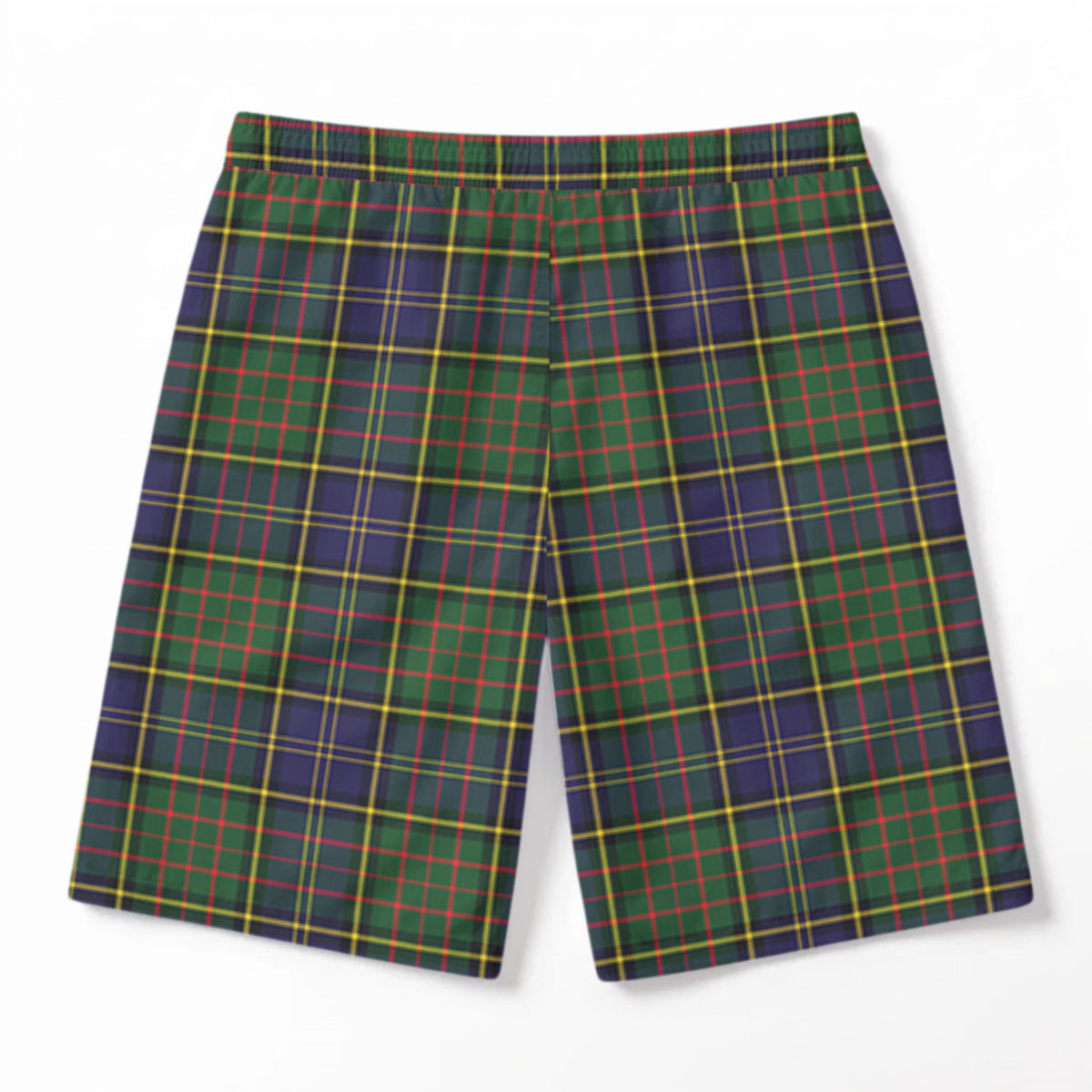 McMillan Hunting Modern Tartan Crest Men's Beach Shorts