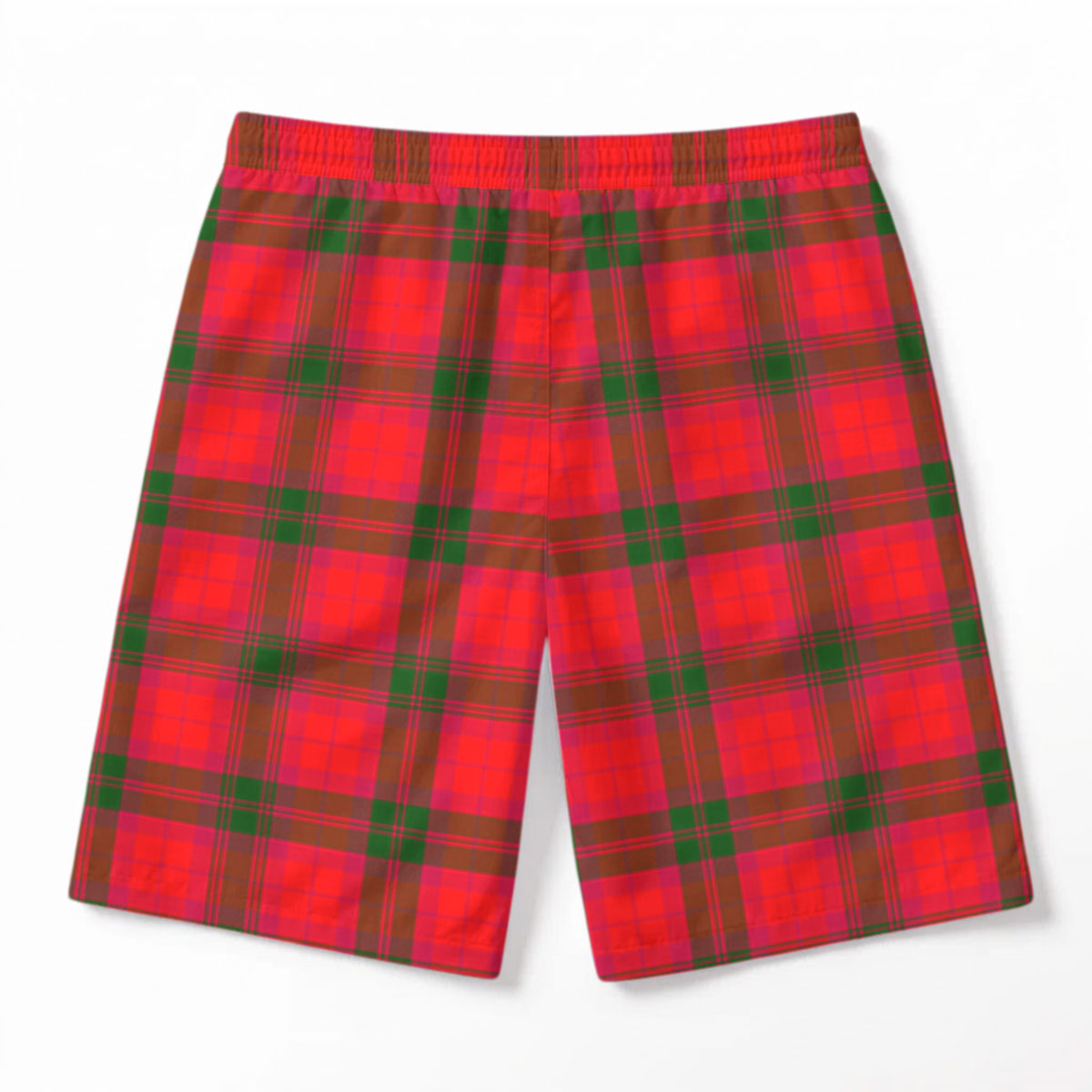 McNab Modern Tartan Crest Men's Beach Shorts