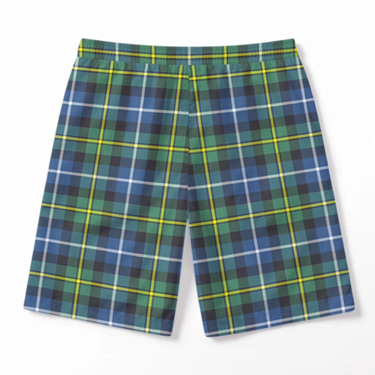 McNeil of Barra Ancient Tartan Crest Men's Beach Shorts