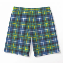 McNeil of Barra Ancient Tartan Crest Men's Beach Shorts