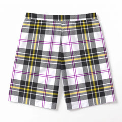 McPherson Dress Modern Tartan Crest Men's Beach Shorts