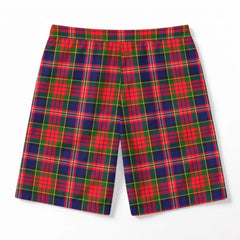 McPherson Modern Tartan Crest Men's Beach Shorts