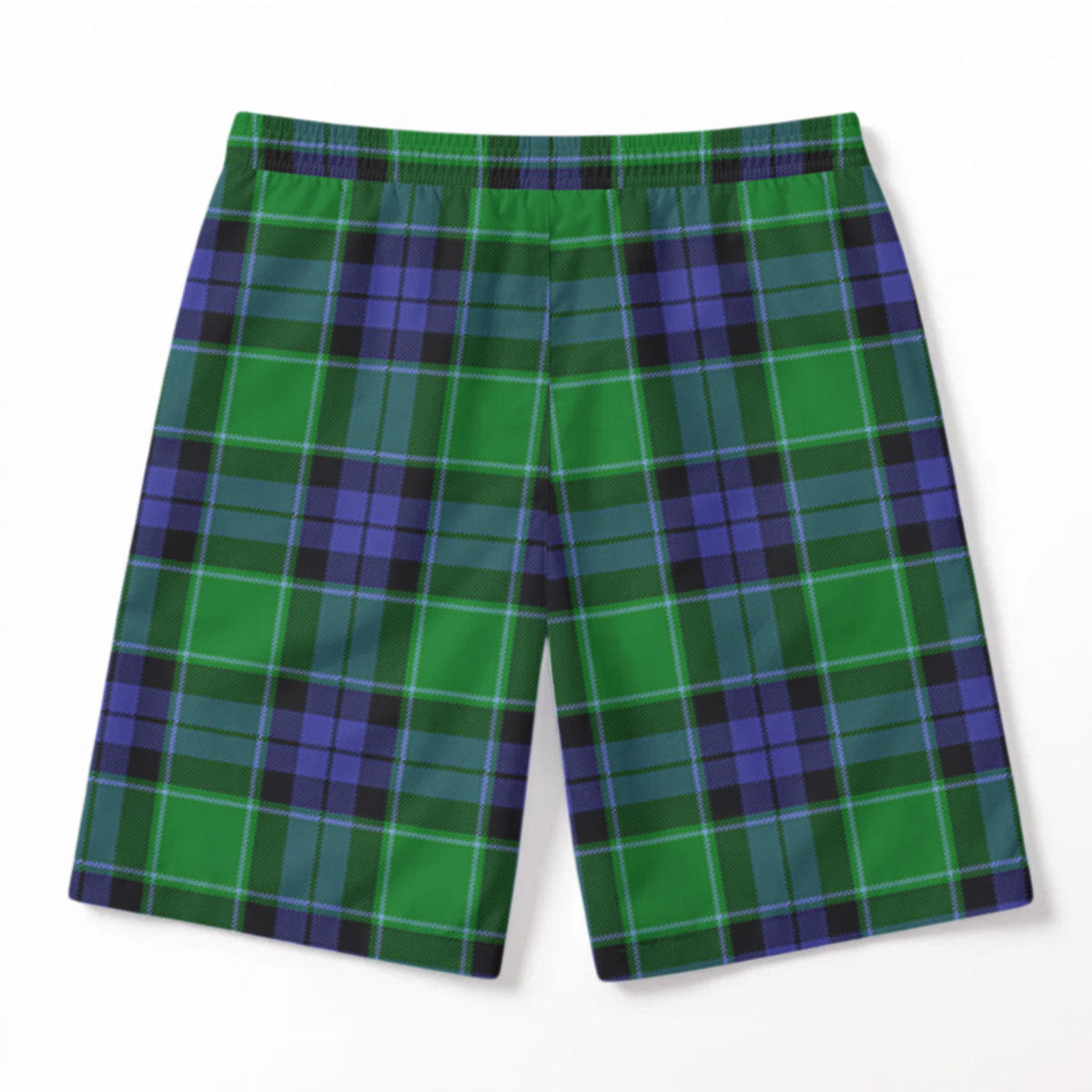 Monteith Tartan Crest Men's Beach Shorts