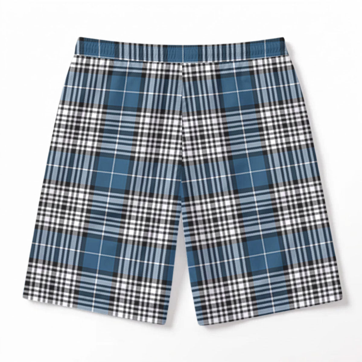 Napier Modern Tartan Crest Men's Beach Shorts