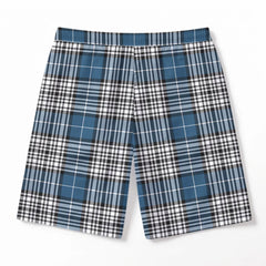 Napier Modern Tartan Crest Men's Beach Shorts