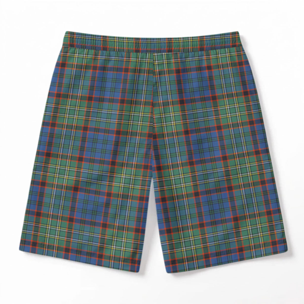 Nicolson Hunting Ancient Tartan Crest Men's Beach Shorts