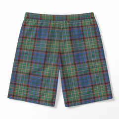 Nicolson Hunting Ancient Tartan Crest Men's Beach Shorts