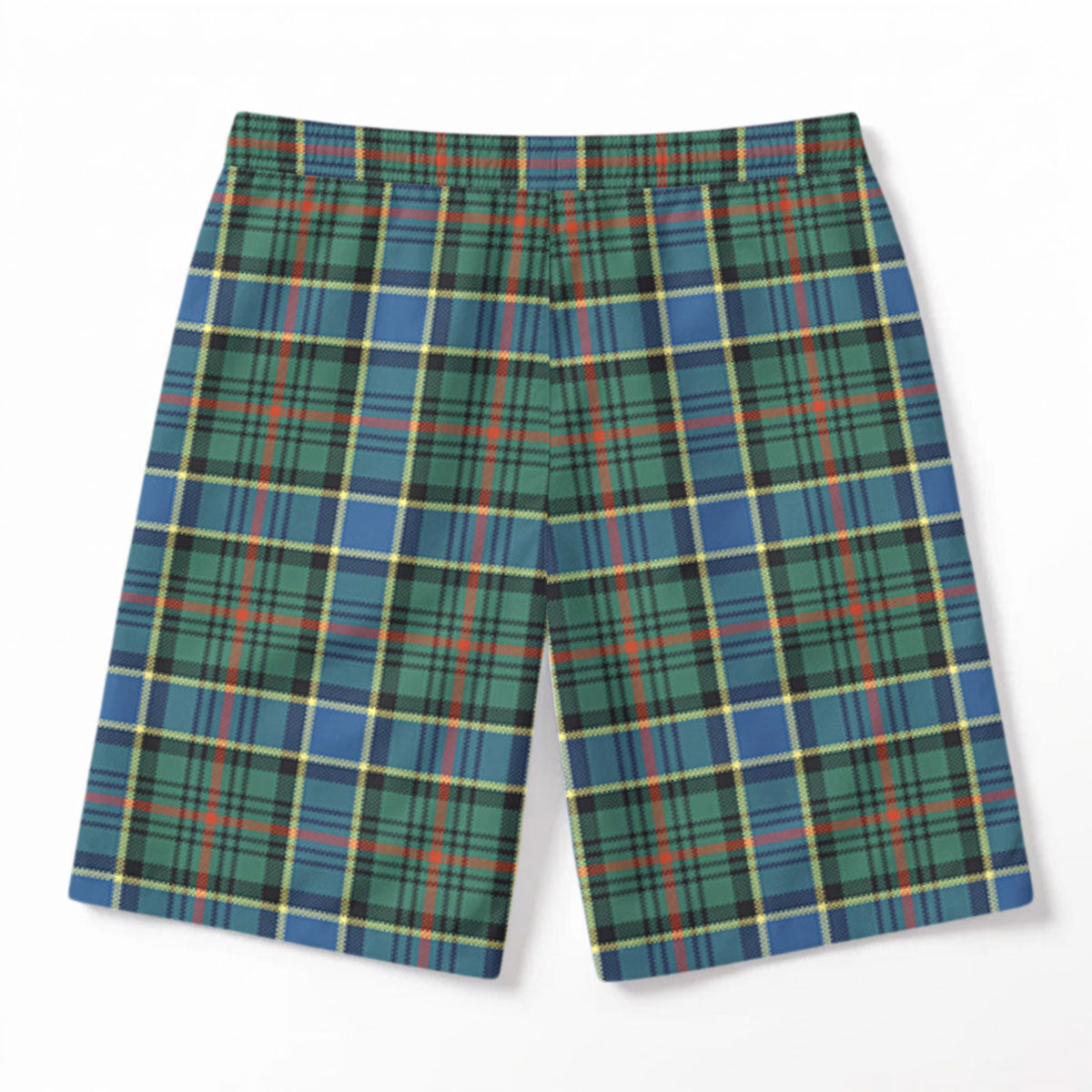 Ogilvie Hunting Ancient Tartan Crest Men's Beach Shorts