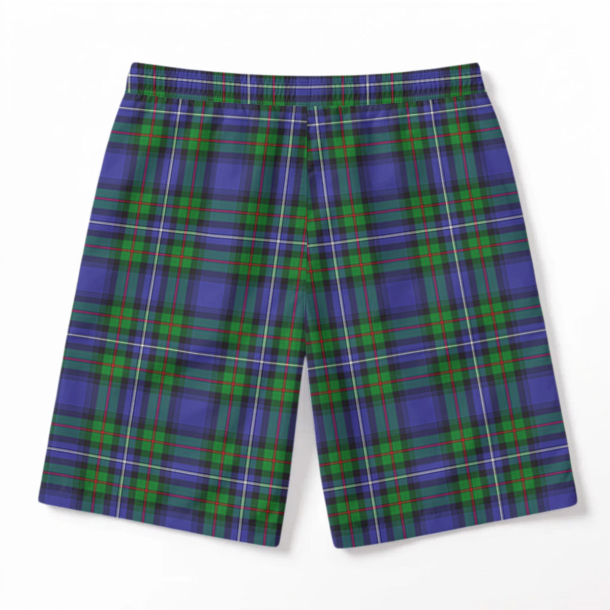 Robertson Hunting Modern Tartan Crest Men's Beach Shorts