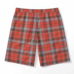 Robertson Weathered Tartan Crest Men's Beach Shorts