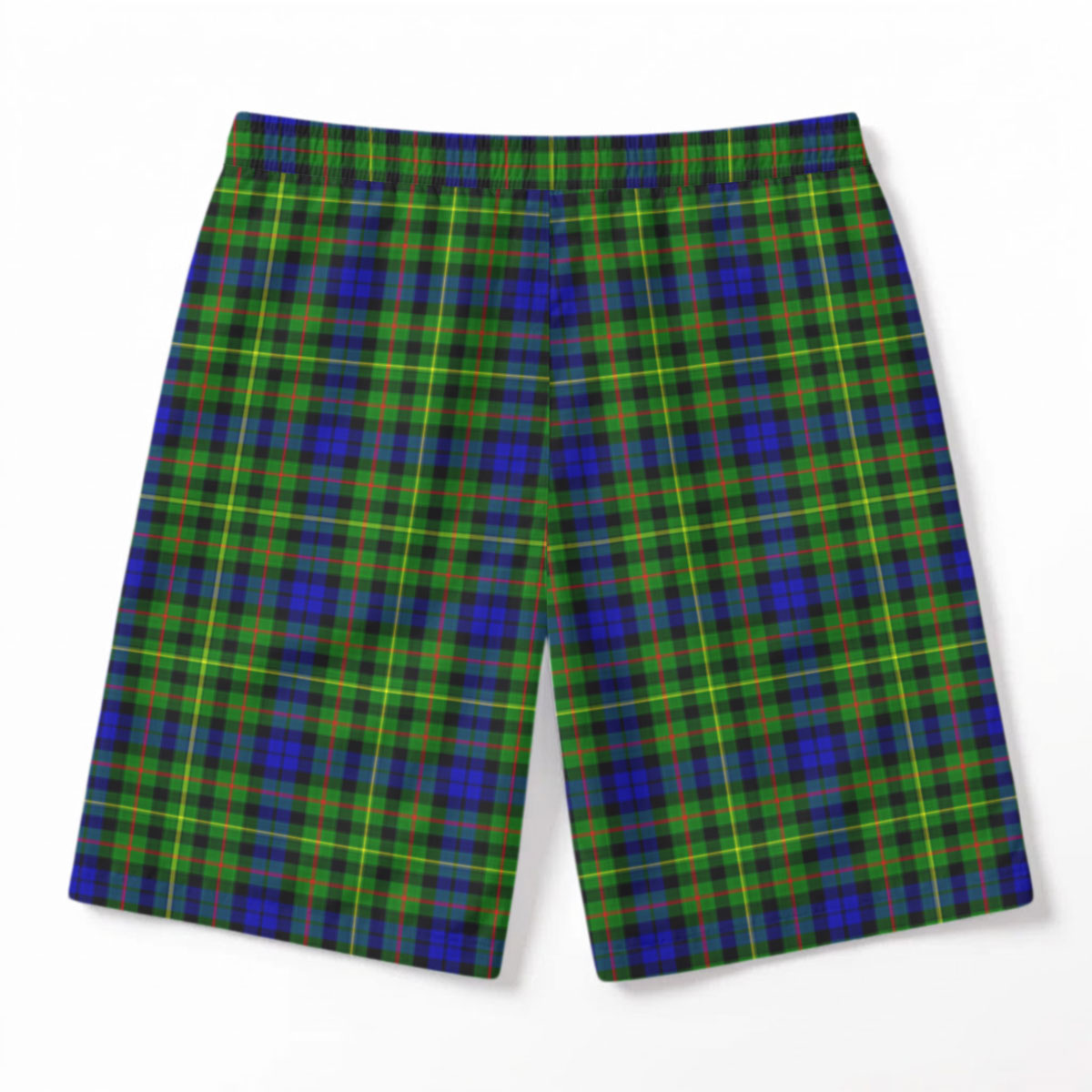 Rollo Modern Tartan Crest Men's Beach Shorts