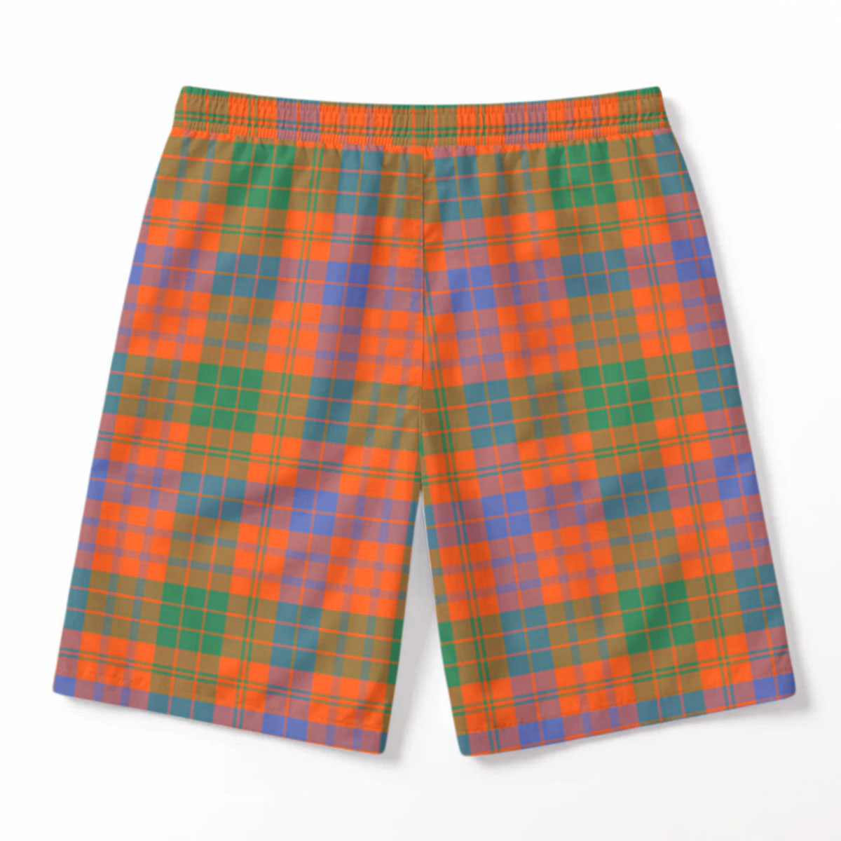 Ross Ancient Tartan Crest Men's Beach Shorts