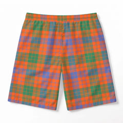 Ross Ancient Tartan Crest Men's Beach Shorts