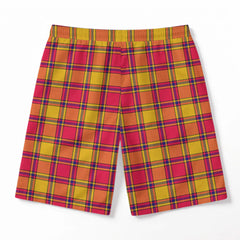 Scrymgeour Tartan Crest Men's Beach Shorts