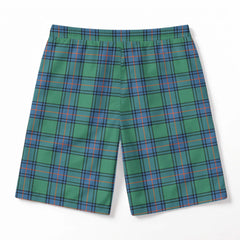 Shaw (of Sauchie) Ancient Tartan Crest Men's Beach Shorts