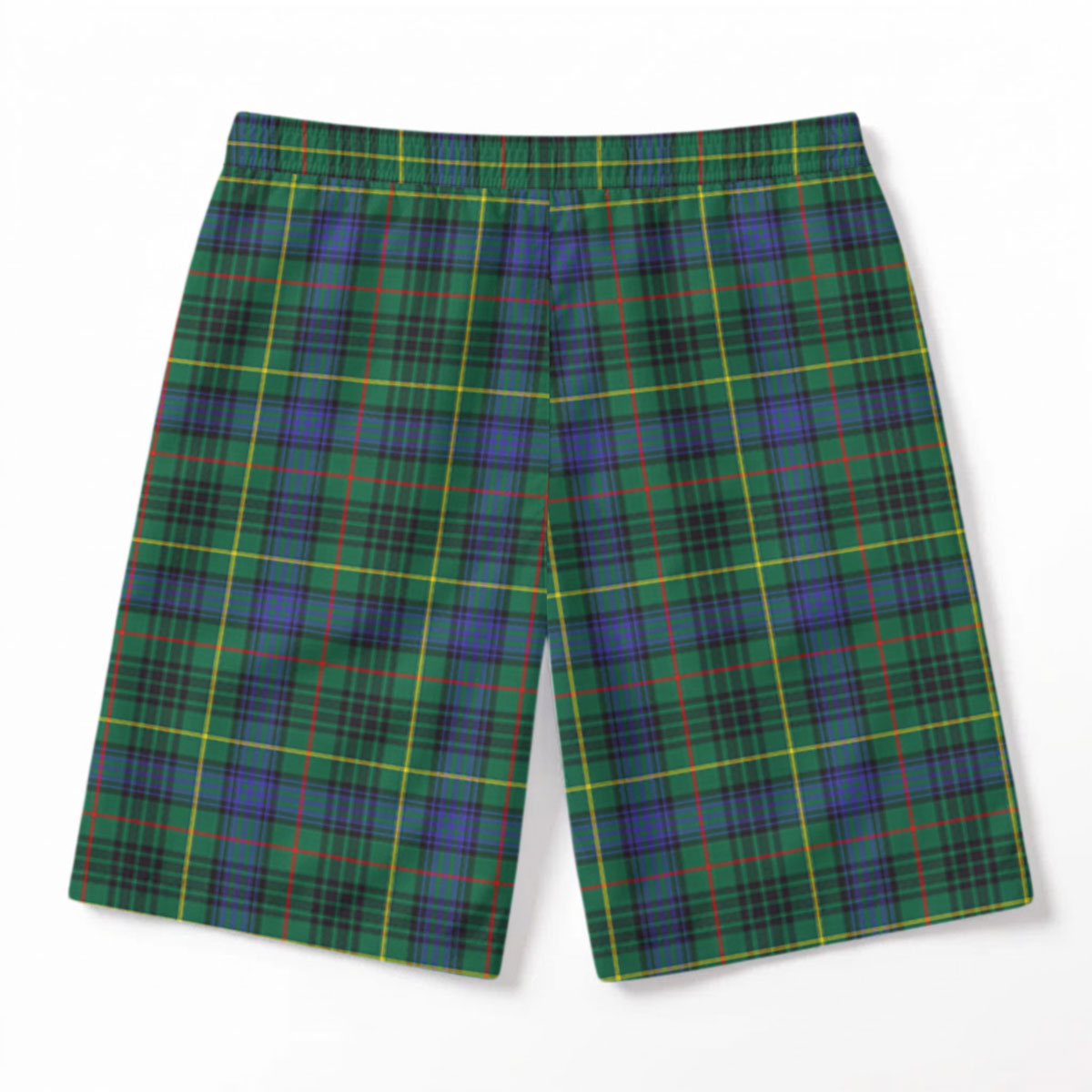 Stewart Hunting Modern Tartan Crest Men's Beach Shorts