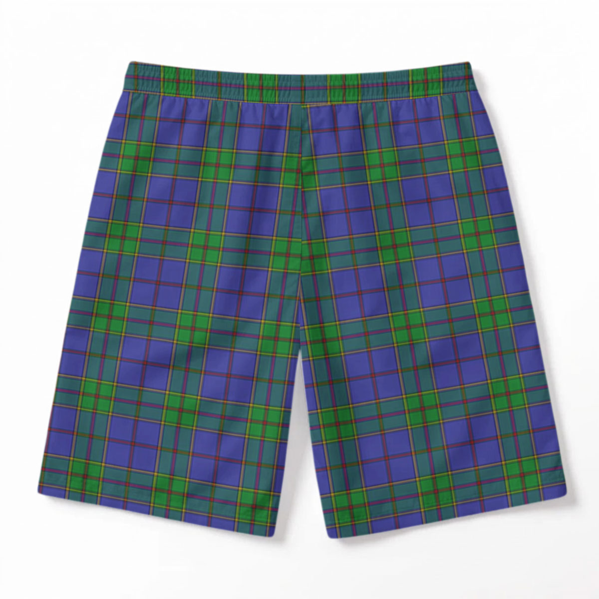 Strachan Tartan Crest Men's Beach Shorts
