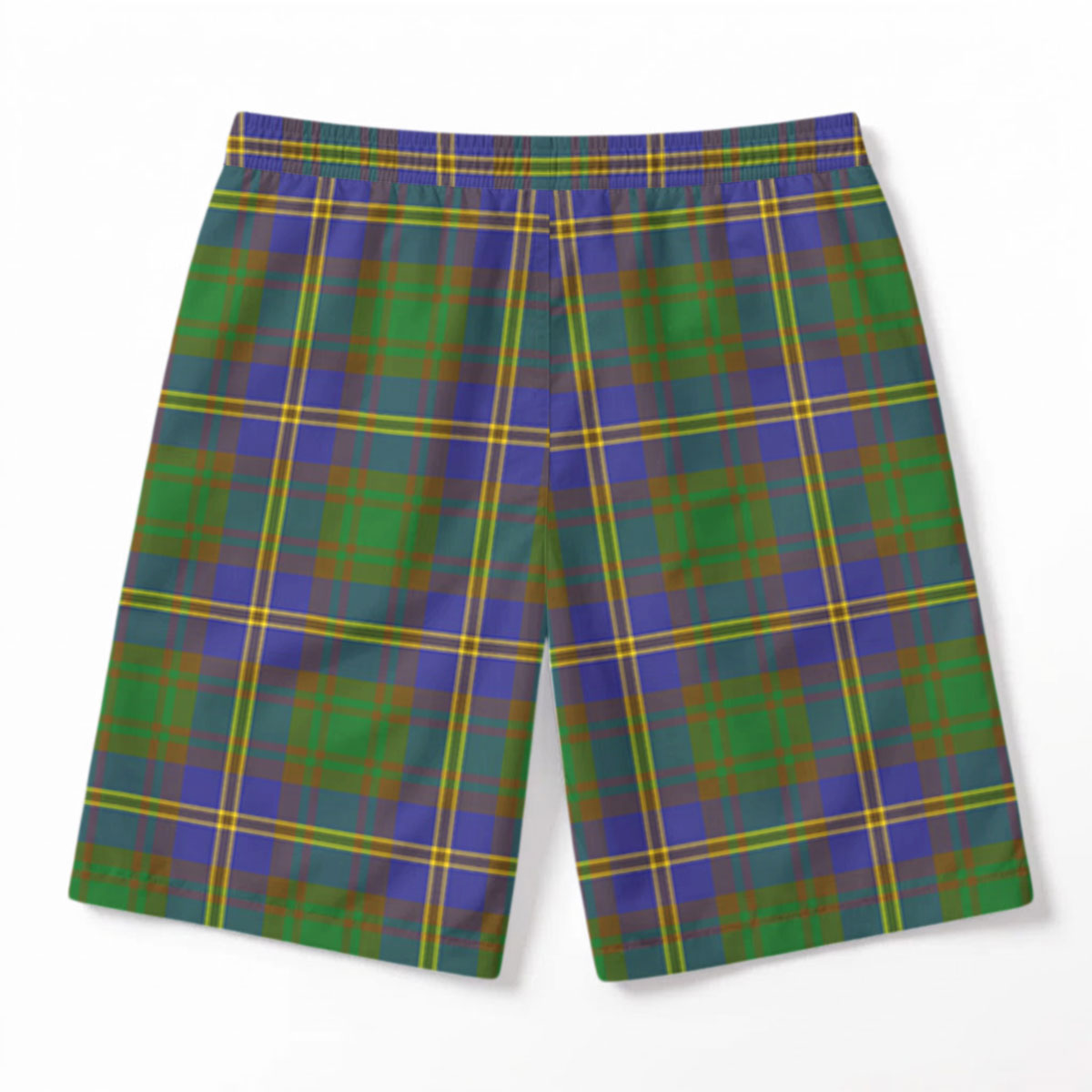 Strang (or Strange) Tartan Crest Men's Beach Shorts