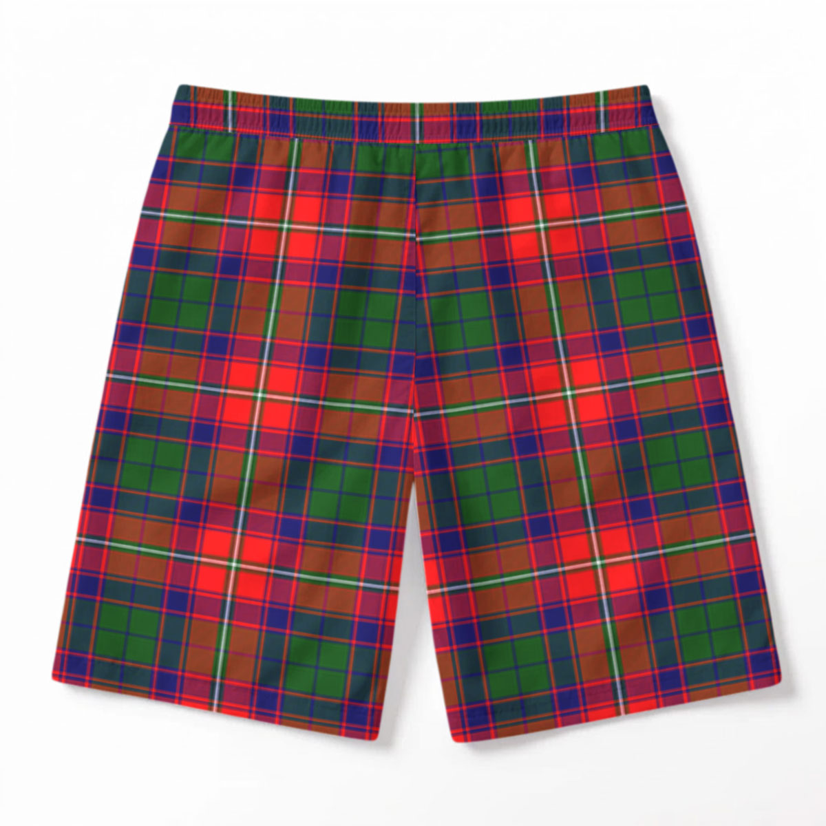 Wauchope (or Waugh) Tartan Crest Men's Beach Shorts