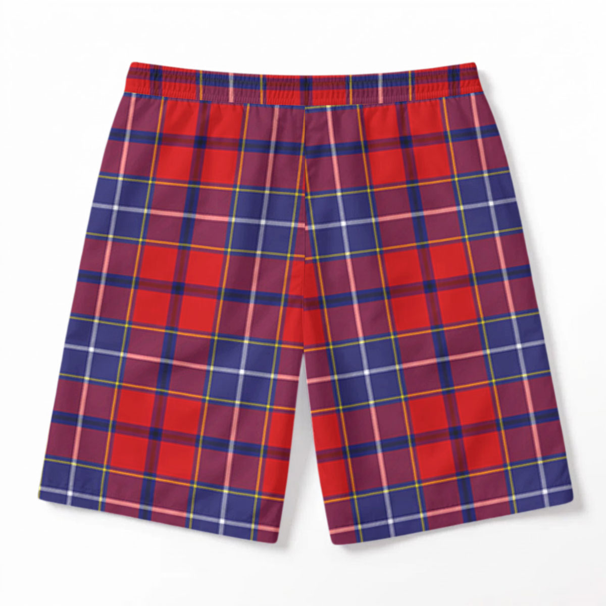 Wishart Dress Tartan Crest Men's Beach Shorts
