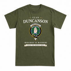 Duncanson Tartan Crest Mischief and Mayhem T-shirt