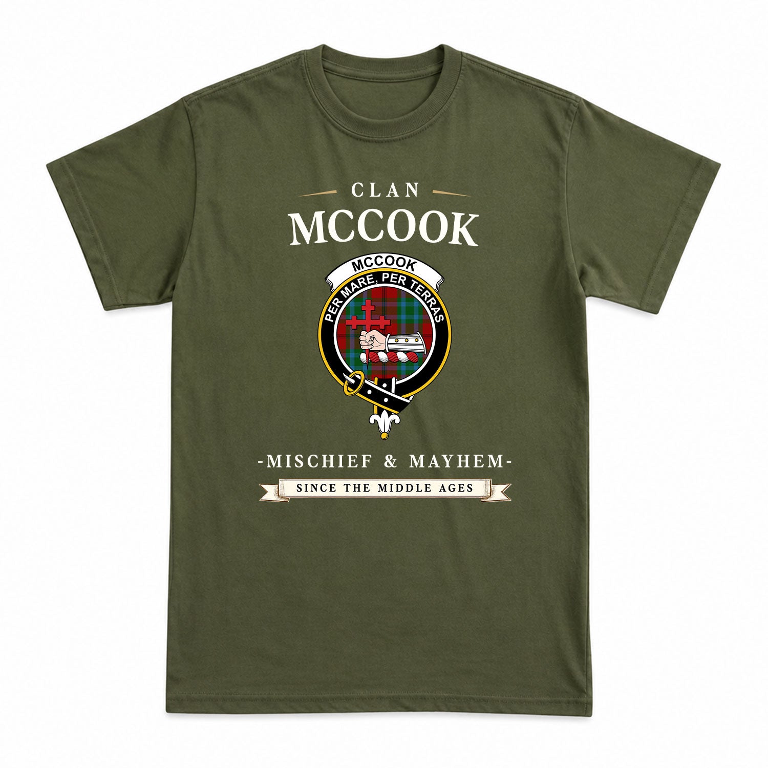 McCook Tartan Crest Mischief and Mayhem T-shirt