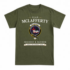 McLafferty Tartan Crest Mischief and Mayhem T-shirt
