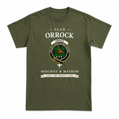 Orrock Tartan Crest Mischief and Mayhem T-shirt