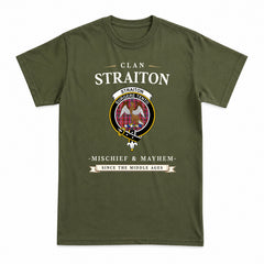 Straiton Tartan Crest Mischief and Mayhem T-shirt