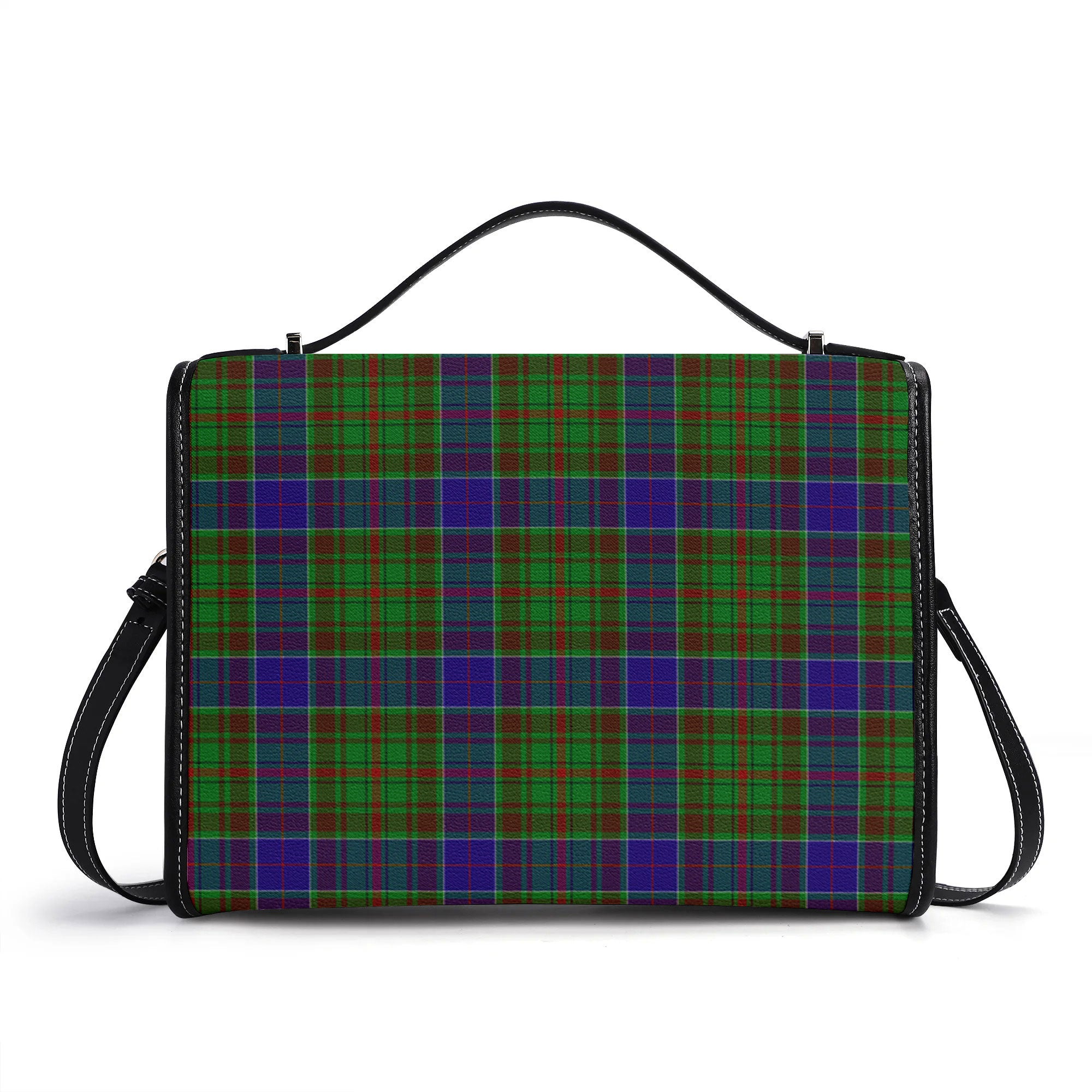 Adam Tartan Crest Satchel Bag