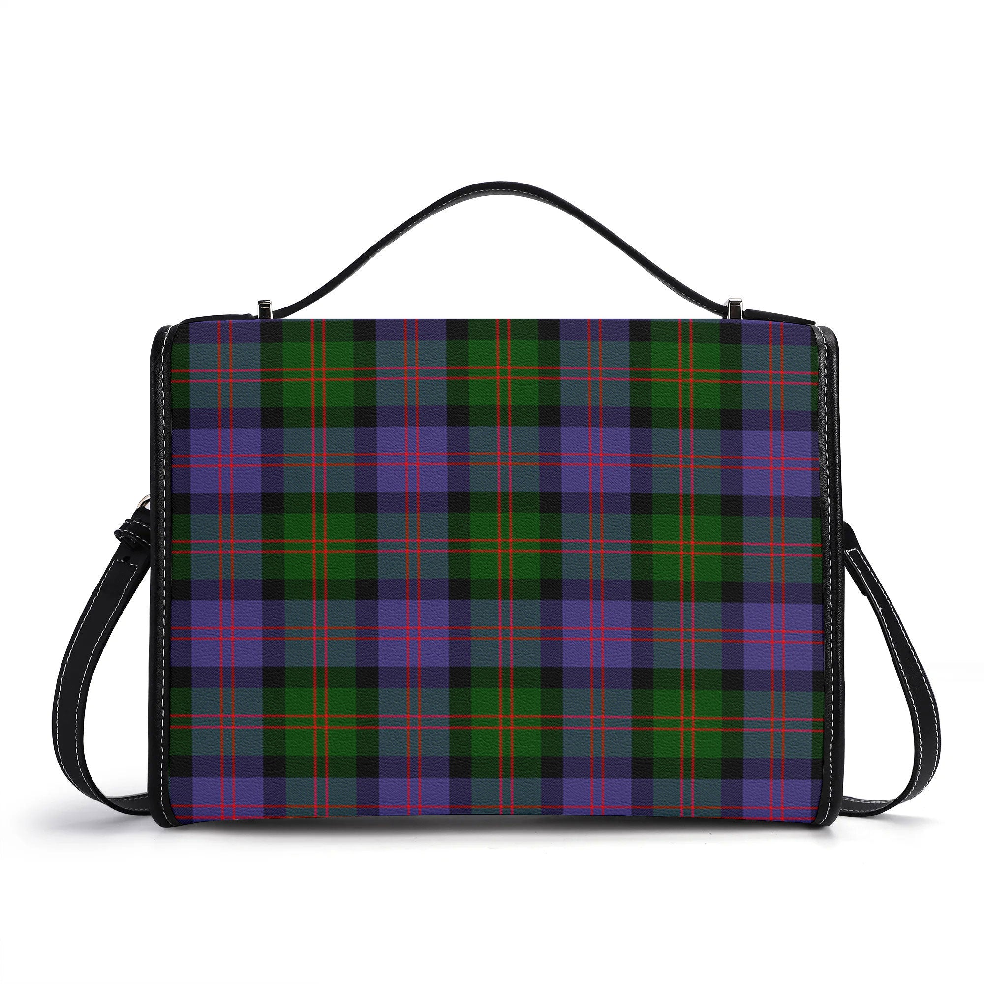 Blair Modern Tartan Crest Satchel Bag