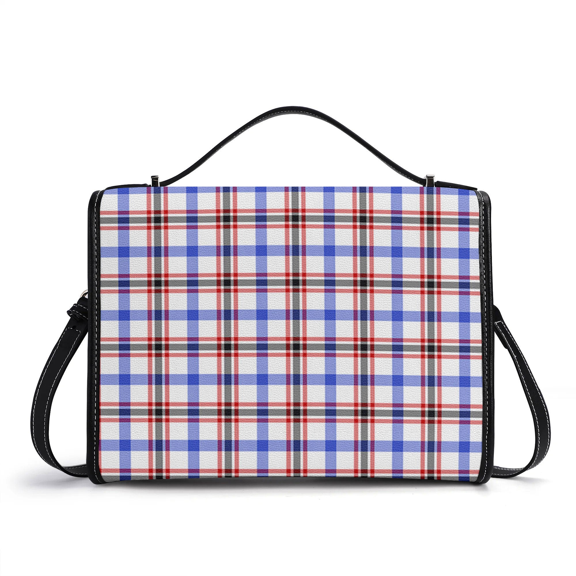 Boswell Modern Tartan Crest Satchel Bag