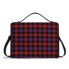 Broun Modern Tartan Crest Satchel Bag