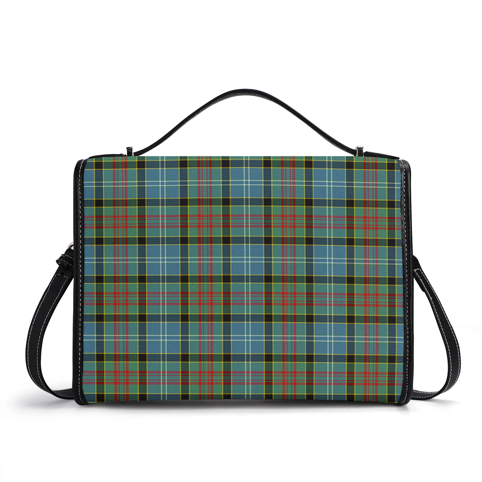 Caldwell Tartan Crest Satchel Bag