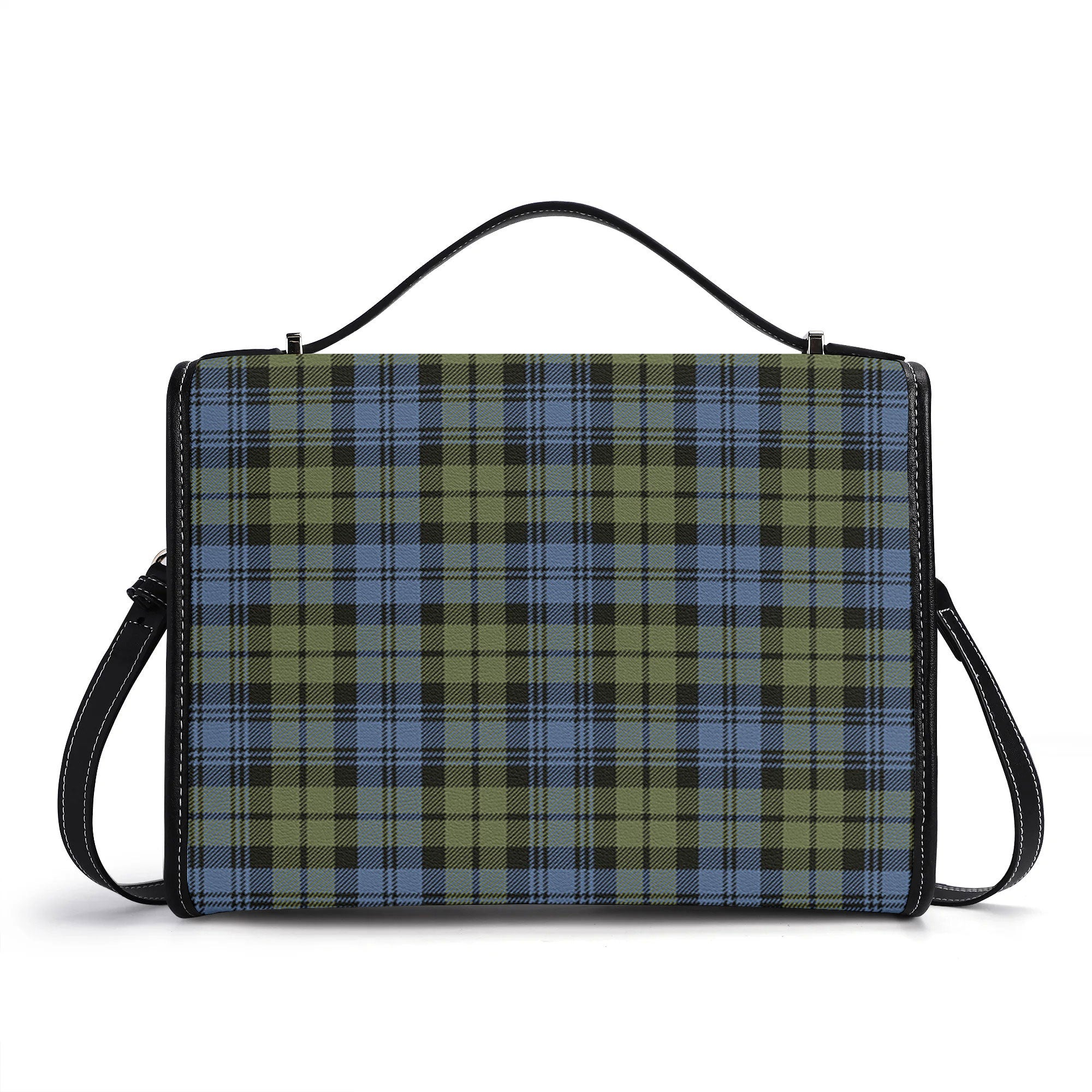 Campbell Faded Tartan Crest Satchel Bag