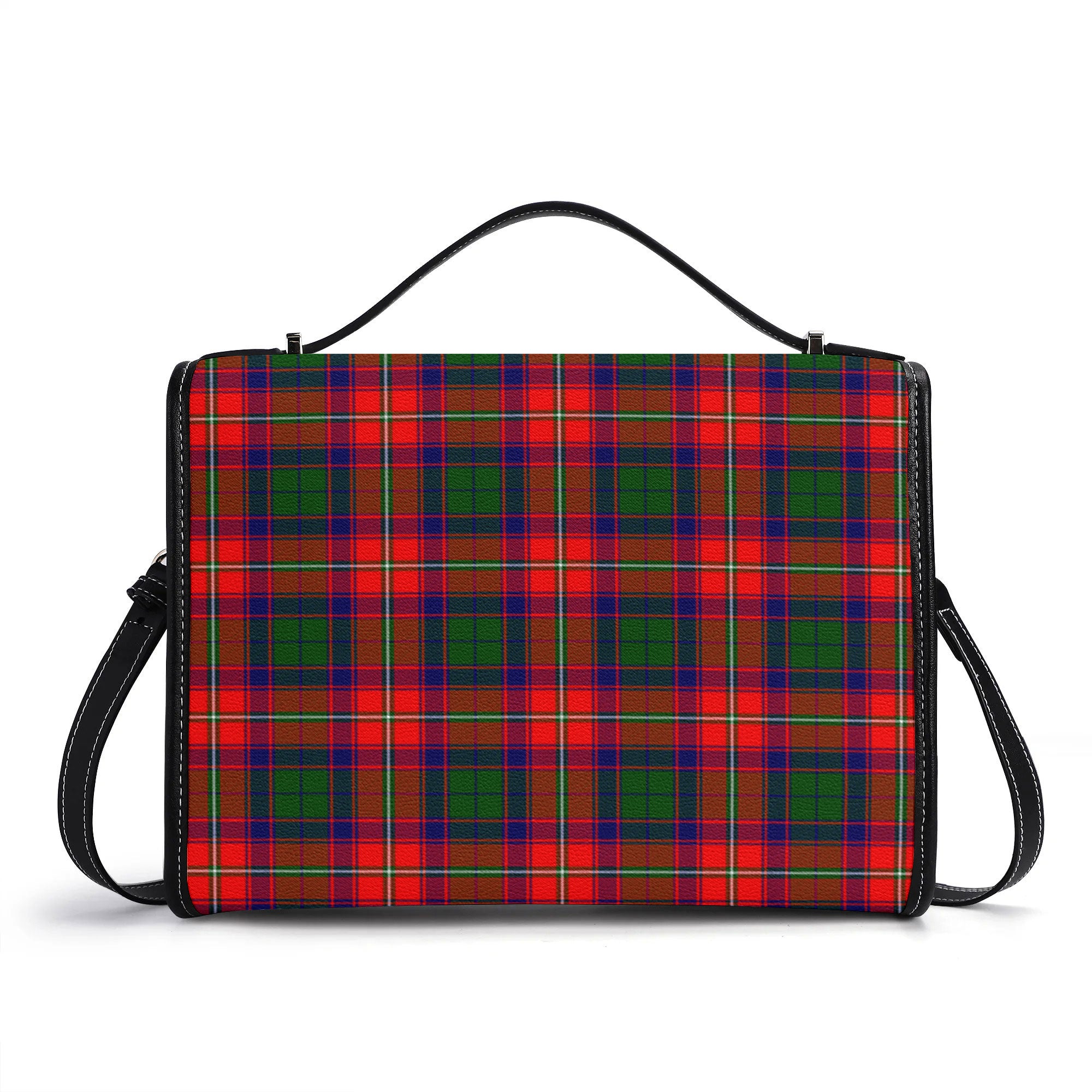 Charteris (Earl of Wemyss) Tartan Crest Satchel Bag