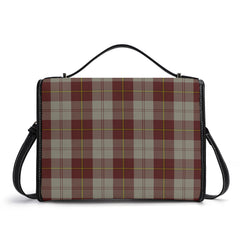 Cunningham Burgundy Dancers Tartan Crest Satchel Bag
