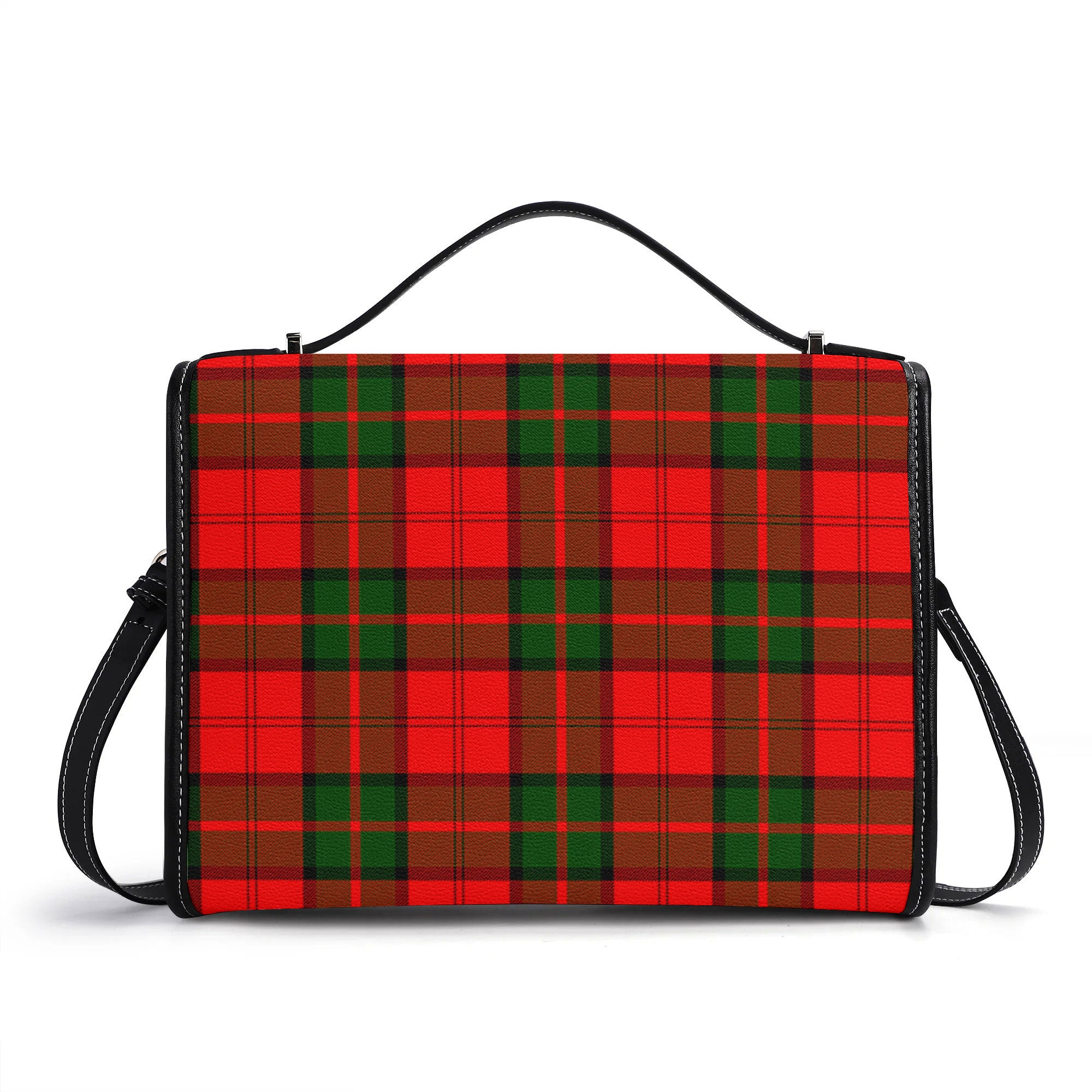 Dunbar Modern Tartan Crest Satchel Bag