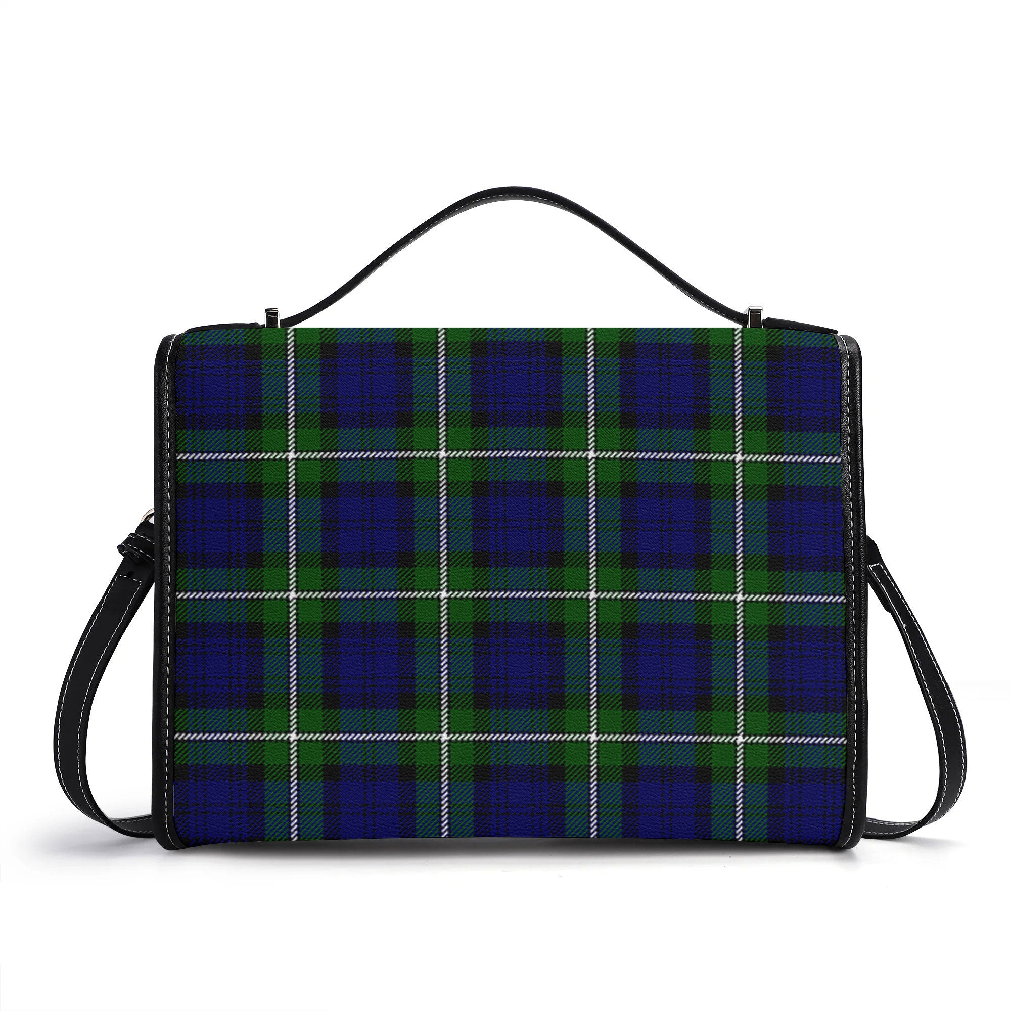 Forbes Modern Tartan Crest Satchel Bag